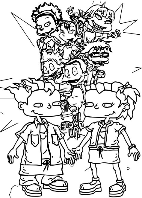 Dil Rugrats All Grown Up Coloring Page Coloring Pages