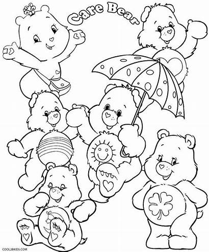 Coloring Bears Care Bear Pages Printable Teddy