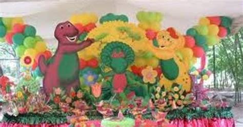 Fiesta Infantil DecoraciÓn Con Barney Y Sus Amigos