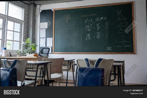 Empty Classroom Chairs Image And Photo Free Trial Bigstock