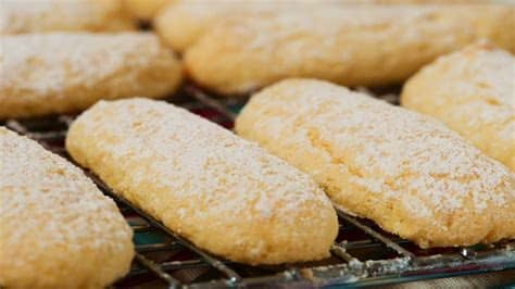 Ladyfingers are a small, delicate sponge cake biscuit used in desserts such as tiramisu. Ladyfingers Recipe Demonstration - Joyofbaking.com - YouTube