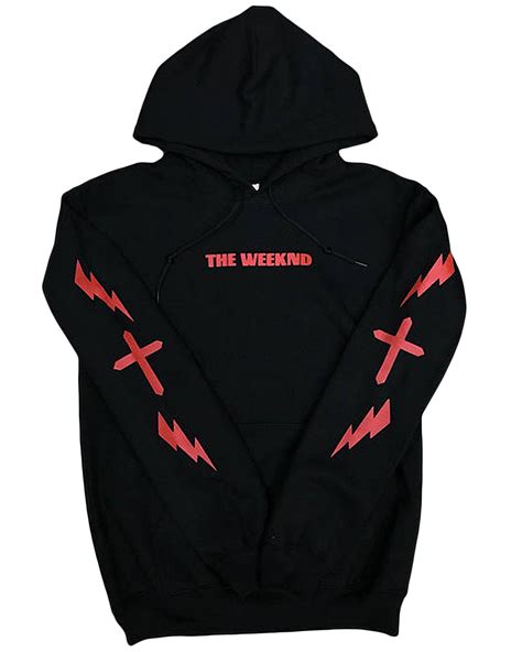 The Weeknd Cross Hoodie Xo The Weeknd Merch Tour Clothing Infrared