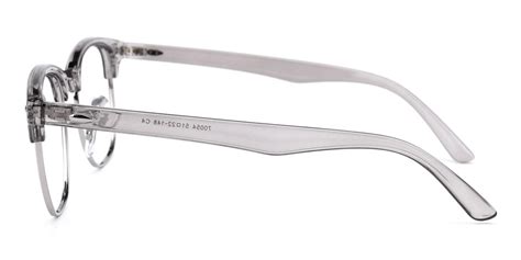 Bubble Browline Eyeglasses In Gray Sllac