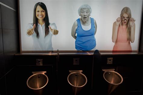 Photos Of Women Above Urinals Reacting To Men Using The Ba Flickr