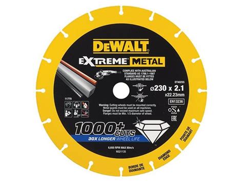 Dewalt Extreme Metal Cut Off Saw Blade 230 X 2223 X 210mm