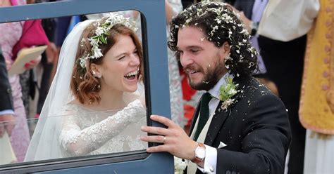 kit harington and rose leslie s wedding facts popsugar celebrity uk