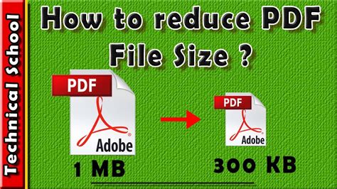 How To Compress Pdf File Size Youtube