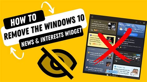 How To Remove The Windows 10 News And Interests Taskbar Widget Youtube