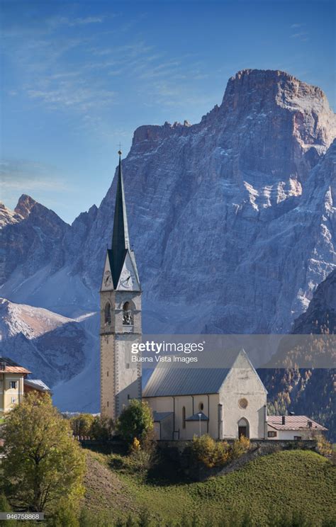 Little Church In A Mountain Village In The Dolomites The Dolomites