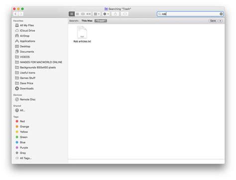 How To Recover Deleted Files On A Mac Macworld