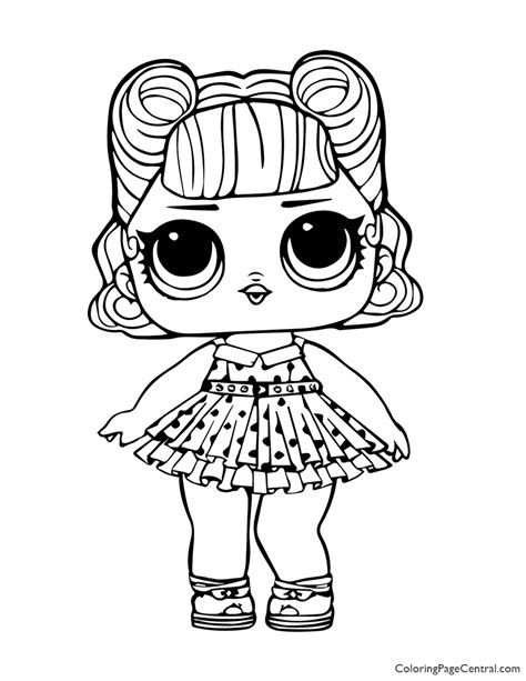 Lol Doll Coloring Pages Hoops Mvp Glitter Clowncoloringpages