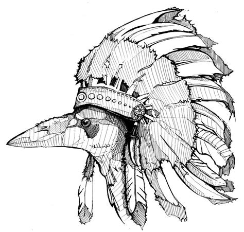 Chief Raven Drawings Art Tattoo Drawings
