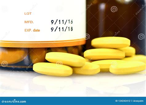 Manufacturing Date And Expiry Date On Some Pharmaceutical Packaging
