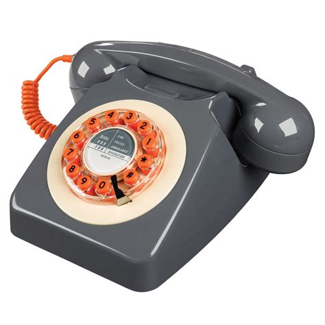 Retro Telephone 746 In Concrete Grey Wild And Wolf Cuckooland