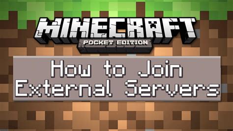 0104 How To Join External Servers In Minecraft Pocket Edition Tutorial Youtube
