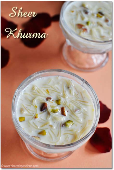 Sheer Khurma Recipe Sheer Korma Recipe Sharmis Passions