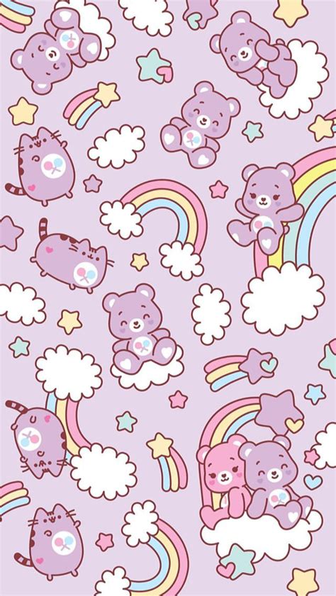 Care Bears X Pusheen 3233838 Hd Wallpaper And Backgrounds Download