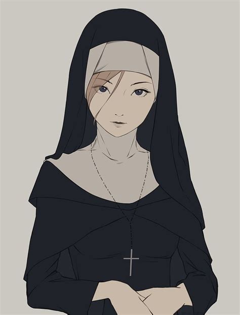 Nun By Miura N Deviantart Com On Deviantart Scary Art Anime