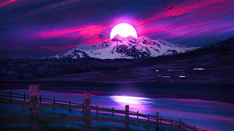 2560x1440 Mountains Sunrise Nepal Illustration 1440p