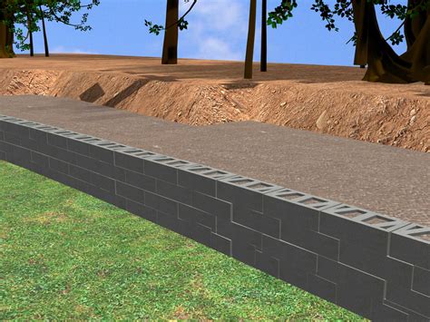 How To Build A Cinder Block Retaining Wall On A Slope