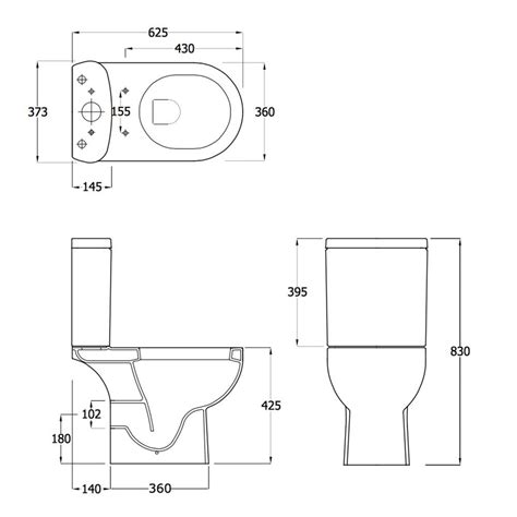 Image Result For Toilet Dimensions Uk Close Coupled Toilets Toilet