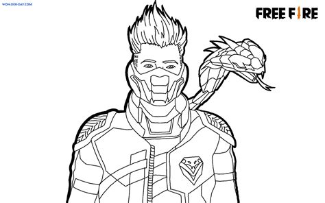 Desenho Do Alok Para Colorir Personagem Free Fire Kawai 46e