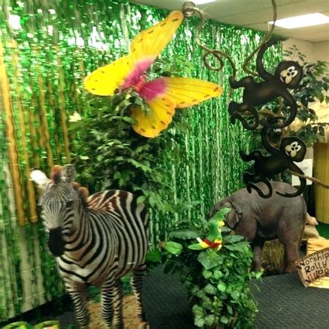 Choquant Jungle Deco Jungle Themafeest Decoratie Jungle Theme