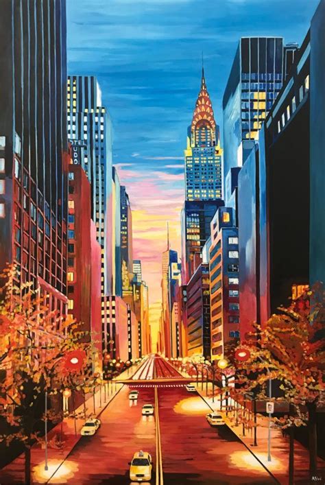 Paintings Of New York For Sale By Uk Cityscape Artist Angela Wakefield
