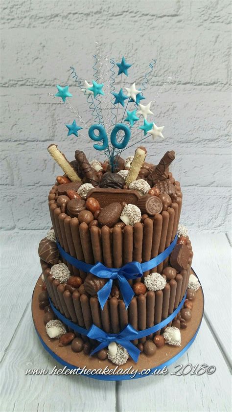 Thousands of birthday cake ideas and instructions on this site will give you the boost and inspiration you need to take you to the next level of decorating. 90th birthday chocolate cake | 90th birthday cakes, Birthday chocolates, Chocolate cake
