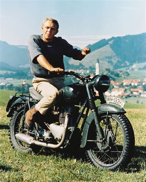 Steve mcqueen, the king of cool, was the ultimate man's man. My New York Diary: My British Motorcycle Days