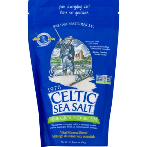 Celtic Sea Salt Fine Ground Sea Salt 16 Oz Bag