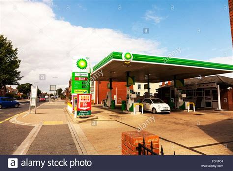 Download This Stock Image Bp Petrol Station British Petroleum Pumps