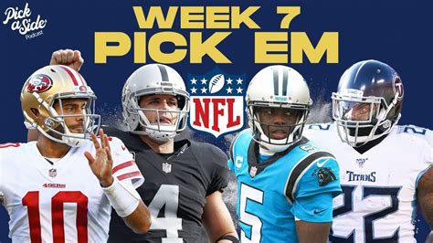 Nfl Pick Em Week 7 Predictions Youtube