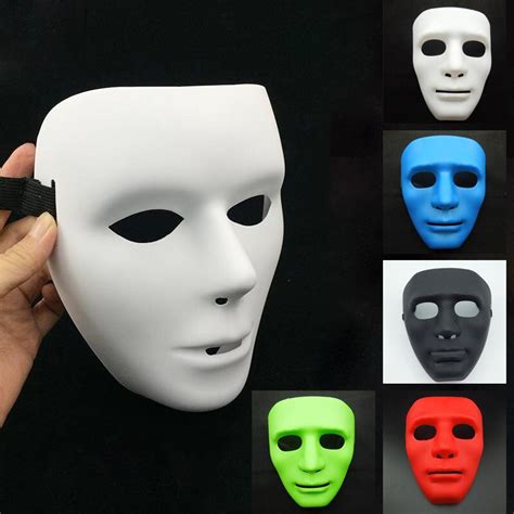5pcslot Cool Plastic Halloween Decoration Street Dance Full Face Masks