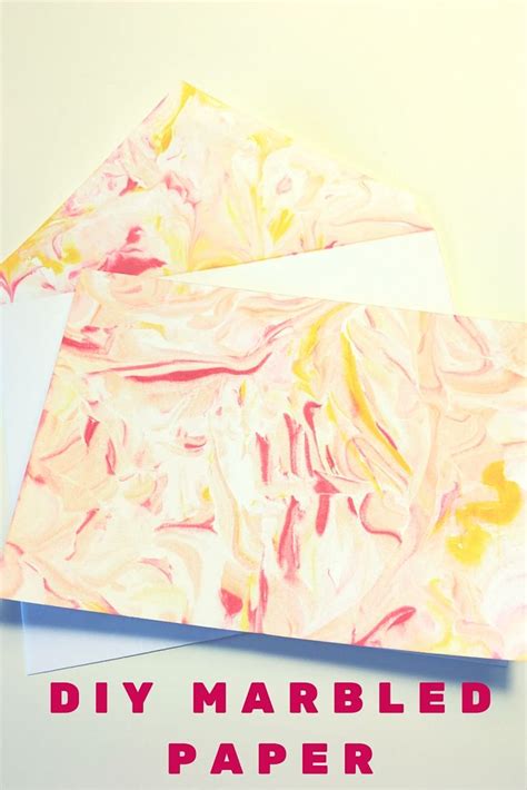 This Marbled Paper Diy Could Not Be Any Easier Or More Fun Diy Paper