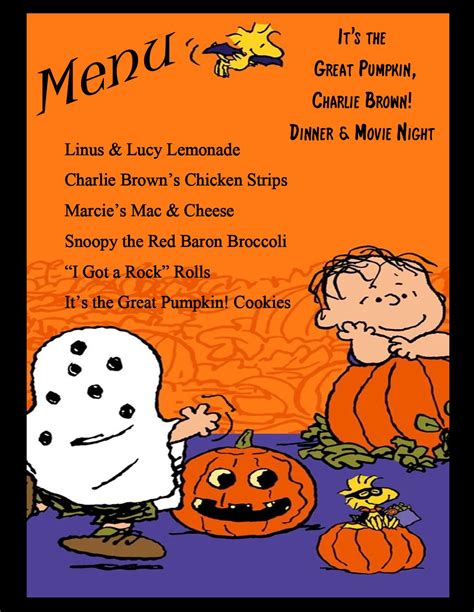 From casual to gourmet, these dinner party menus are here to help you entertain with ease. Not So Usual: It's the Great Pumpkin! Dinner & Movie Night
