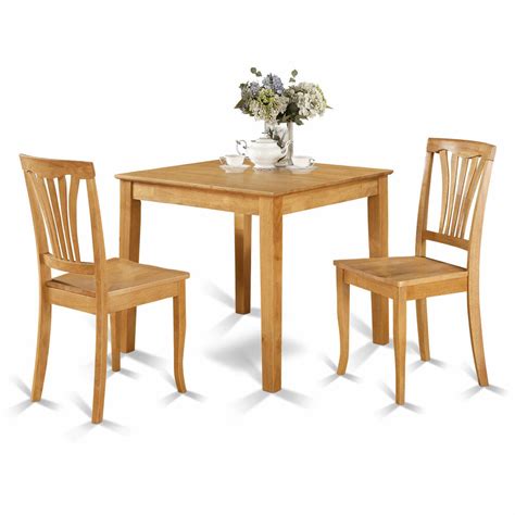 oak square table   chairs  piece dining set furniture