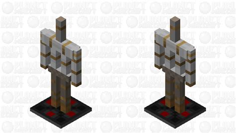 Empty, stick, empty row 3: Armour Stand Minecraft Mob Skin