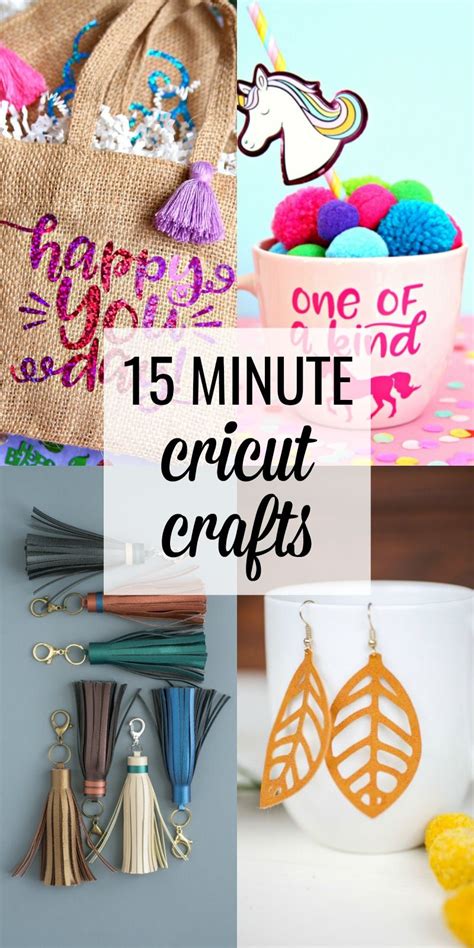 Cricut Projects You Can Make In 15 Minutes Or Less Cricut Crafts