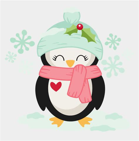 Christmas Penguin Png Winter Cute Wallpaper Iphone Cliparts