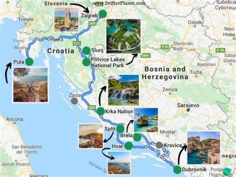 Ultimate Croatia Road Trip Itinerary Best Places To Visit Map