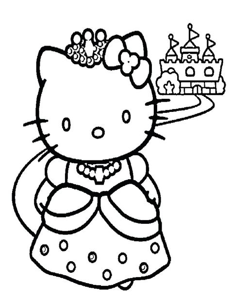 Hello Kitty Mermaid Coloring Pages At Free Printable