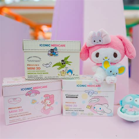 Sanrio Series Iconic Medicare 4 Ply Mini 3d Duckbill Kid Medical Face