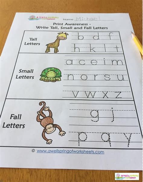 Worksheets By Subject A Wellspring Of Worksheets Kindergarten