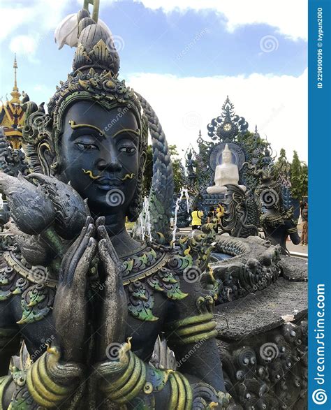 Blue Temple Chiang Rai Thailand Stock Photo Image Of Blue Seua