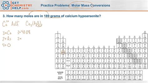 However when talking about moles , instead of only having a dozen, there is in fact 6.022141 x 10 23 of a given substance in a mole. Chemistry Practice Problems: Molar Mass Conversions - YouTube