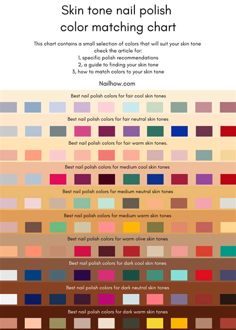 Nail Color How To Choose The Best Match For Your Skin Tone Nailhow