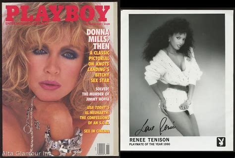 Renee Tenison Playboy November And Signed Photograph Signed By