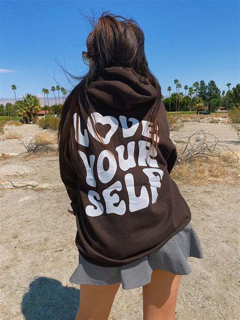 love-yourself-hoodie-l-brown-trendy-heart-self-love-hoodie-l-etsy