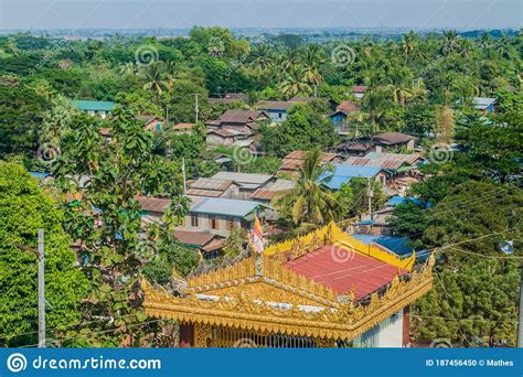 Aerial View Of Bago Myanm Stock Photo Image Of Scenic 187456450